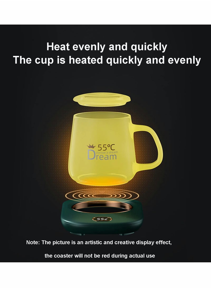 Generic - USB Coffee Mug Warmer for Desk - Smart Electric Cup Heater Coaster, Ideal for Keeping Your Coffee and Tea Warm, Portable Mug Warmer Pad (Cup Not Included) - Image 1
