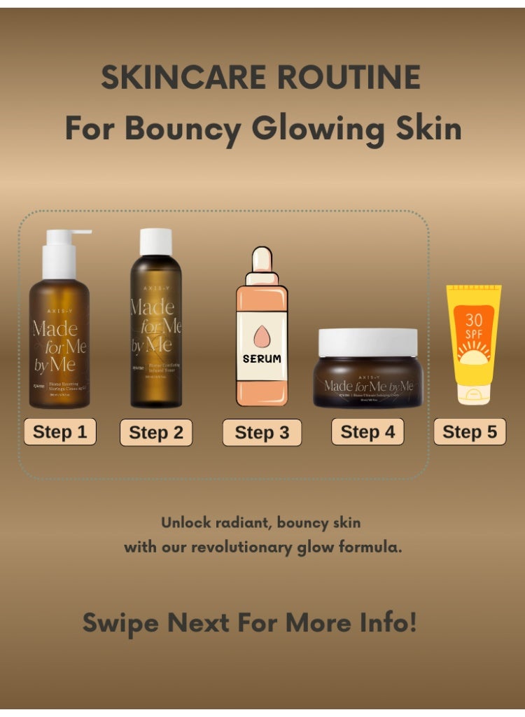 AXIS-Y Dry, Dull & Dehydrated Skin Solution – AXIS-Y Made for Me by Me Indulging Cream, Cleansing Oil & Infused Toner Deep Moisture Repair Set – 200 ml Pack | Complete Skincare Routine for Hydration and Radiance - Image 3