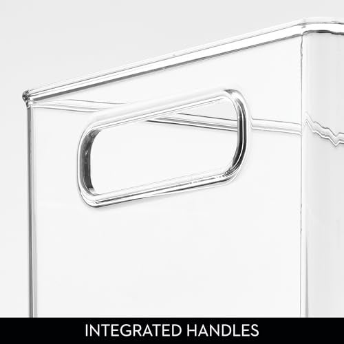 InterDesign iDesign Kitchen Binz BPA-Free Plastic Deep Stackable Organizer with Handles - 8" x 6" x 14.5", Clear - Image 5