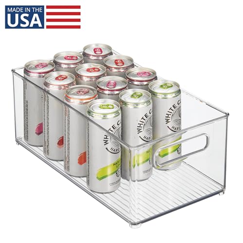 InterDesign iDesign Kitchen Binz BPA-Free Plastic Deep Stackable Organizer with Handles - 8" x 6" x 14.5", Clear - Image 2