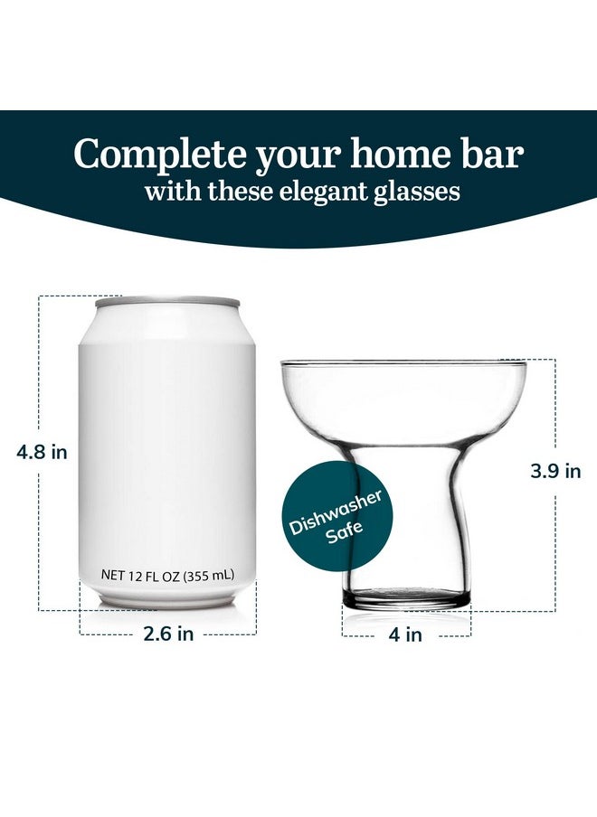 LIBBEY Libbey Stemless Margarita Glasses Set of 6, Modern Margarita Glasses, Lightweight, Unique Bar Glasses, Lead-Free Margarita Set, 10.25 ounces  - Image 3