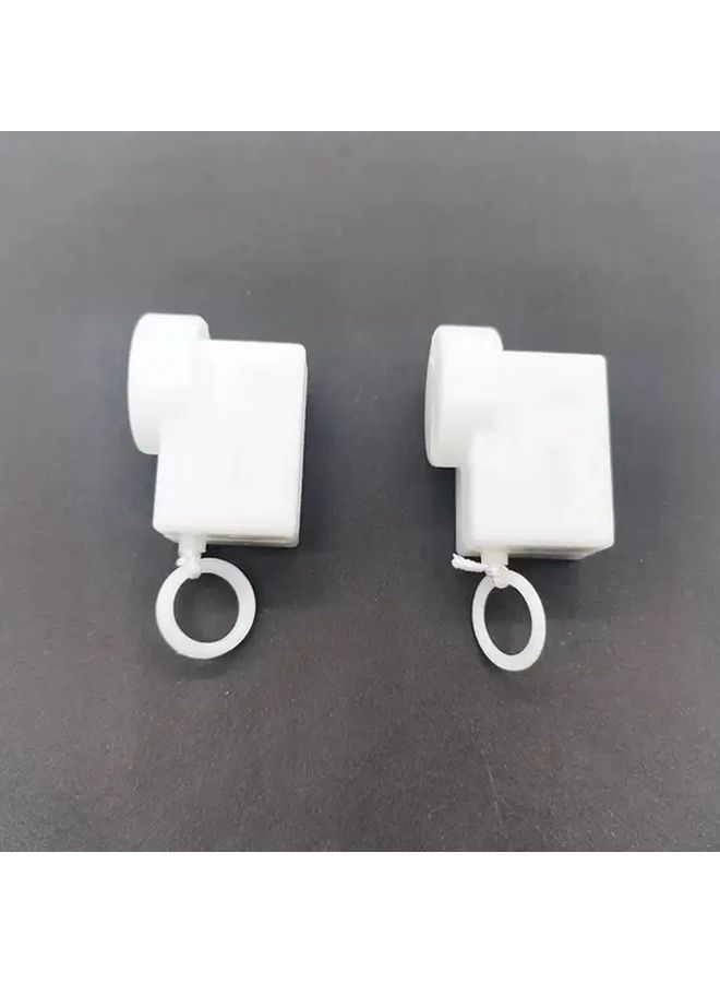 Brahms Lullaby Music Box Pull String Cord White Plastic Replacement Part With Metal Ring Durable Easy To Use For DIY Projects Music Box Accessories Model A2 - Image 1