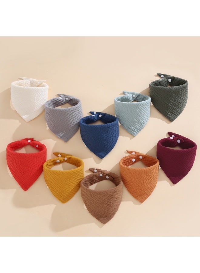 Muslin Baby Bibs 10 pack - Image 1