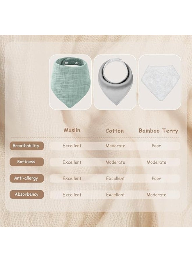 Muslin Baby Bibs 10 pack - Image 5
