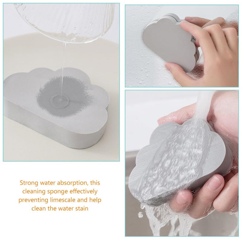 Cloud Shape PVA Cleaning Sponge Gray 6 2x9 5x2cm for Bathroom Sink Kitchen Countertop Stain Removal - Image 4