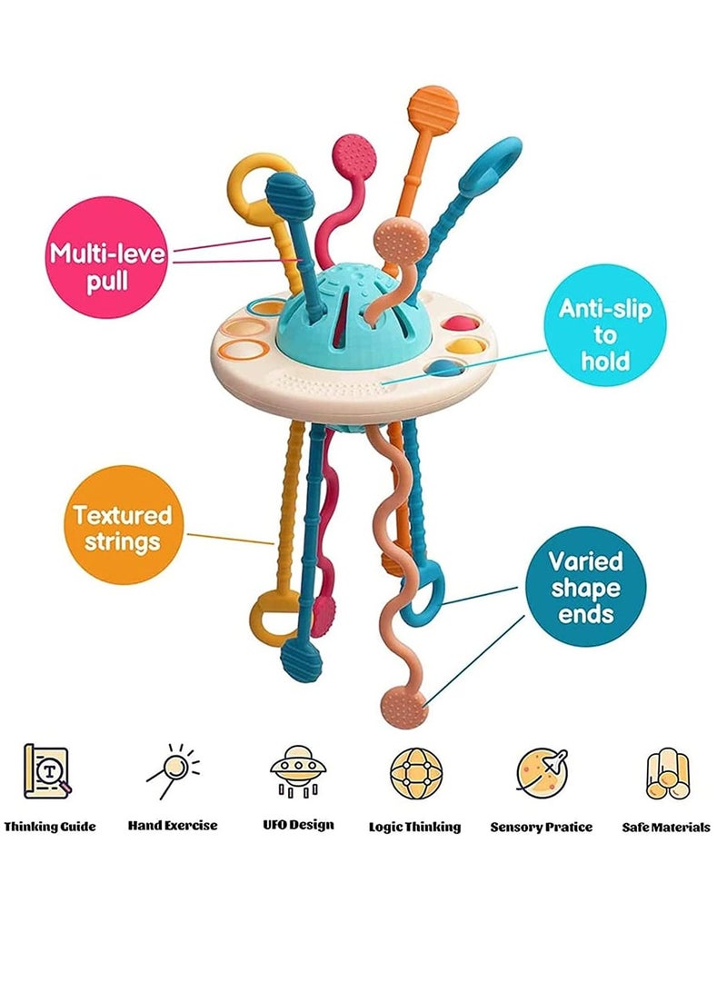 سوفام لعب سيليكون مونتيسوري, السفر سحبت سلسلة النشاط لعبة, ألعاب حسية للأطفال, ألعاب الأطفال المهارات الجميلة ألعاب هدية - Image 2