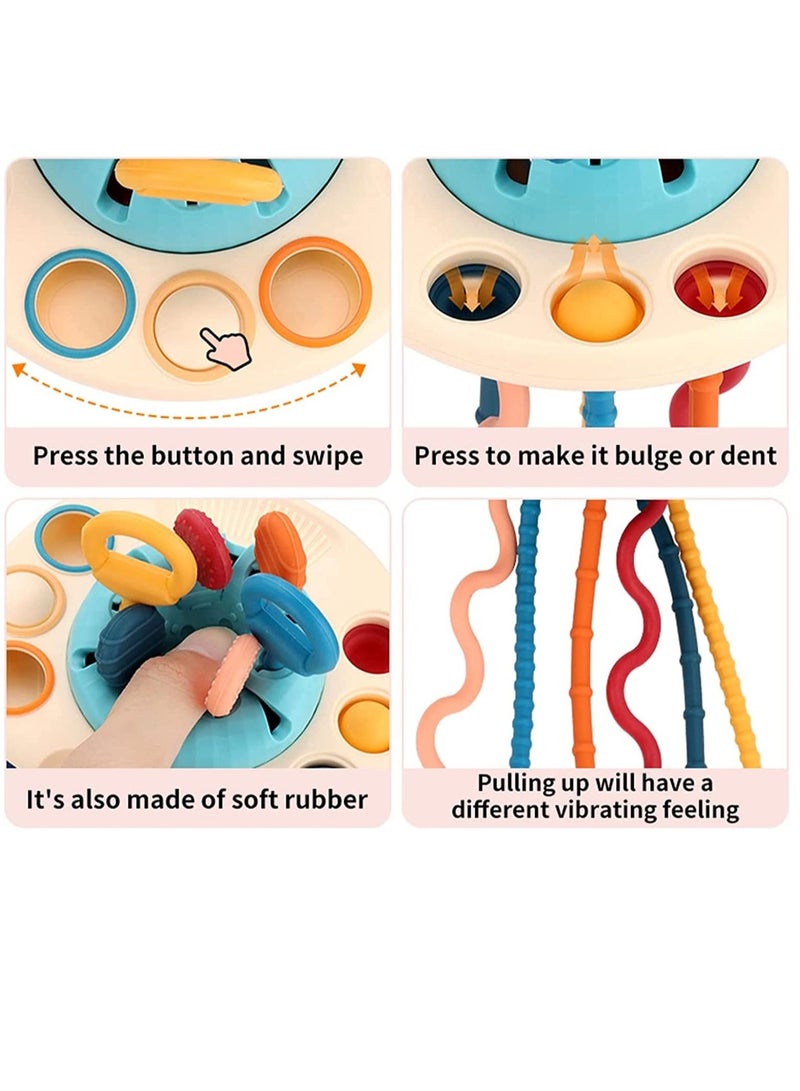 سوفام لعب سيليكون مونتيسوري, السفر سحبت سلسلة النشاط لعبة, ألعاب حسية للأطفال, ألعاب الأطفال المهارات الجميلة ألعاب هدية - Image 3