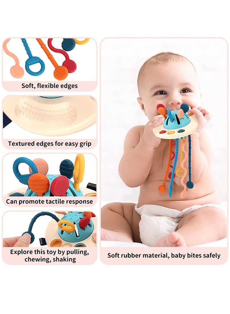 سوفام لعب سيليكون مونتيسوري, السفر سحبت سلسلة النشاط لعبة, ألعاب حسية للأطفال, ألعاب الأطفال المهارات الجميلة ألعاب هدية - Image 5