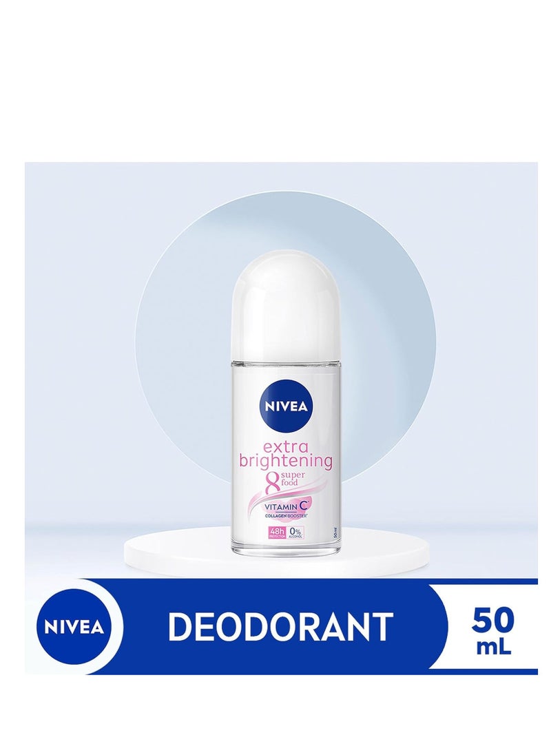 Nivea - Extra brightening 8 Super Deodorant Food Roll On 50ml - Image 1