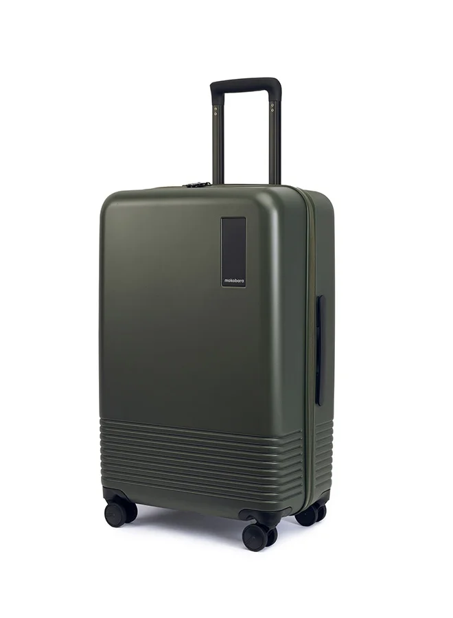 Mokobara The Check-In Luggage German Polycarbonate Shell |Seaweed Green, Green
