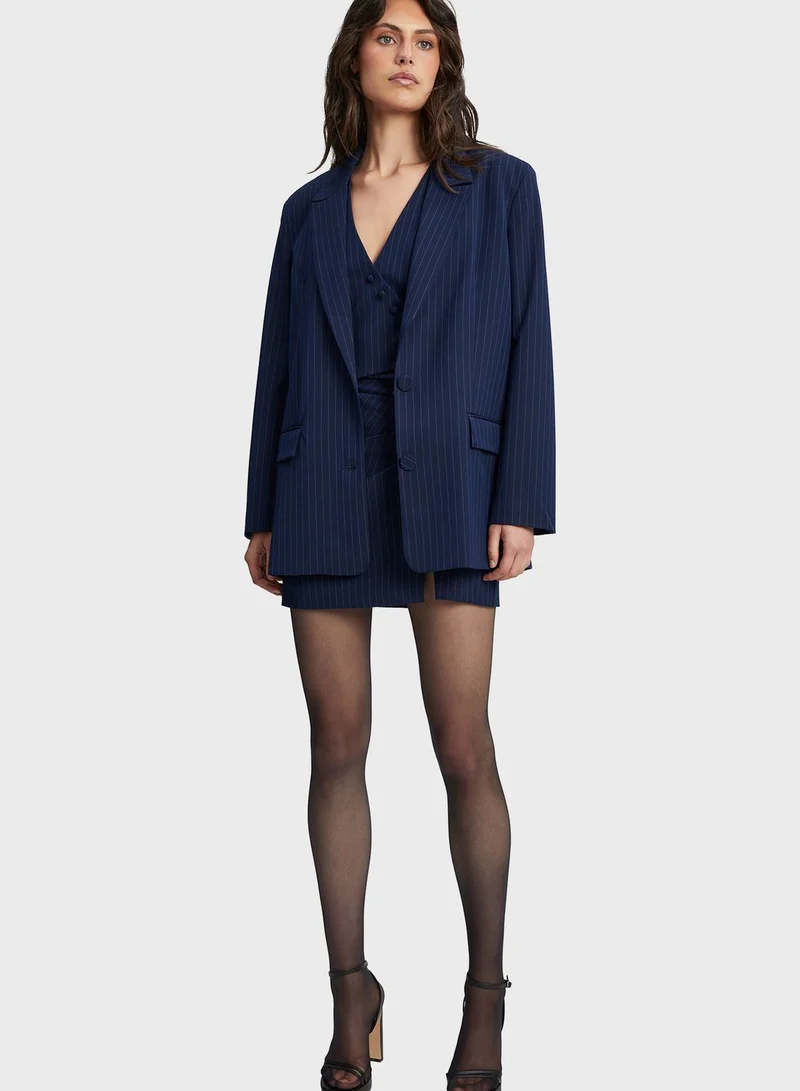 Bardot Striped Tailored Blazer