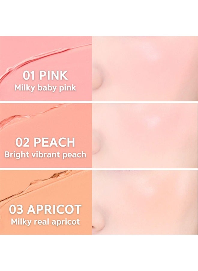 Bbia Ready To Wear Downy Cheek Cream Blush - Creamy Blendable & Buildable Blush Dewy Texture & Matte Finish High Pigment Longlasting Lightweight Natural Face Makeup (01 Downy Pink) - Image 3