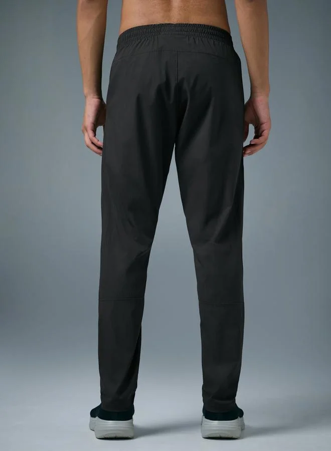 Technosport Men Solid Slim Fit Sports Track Pants