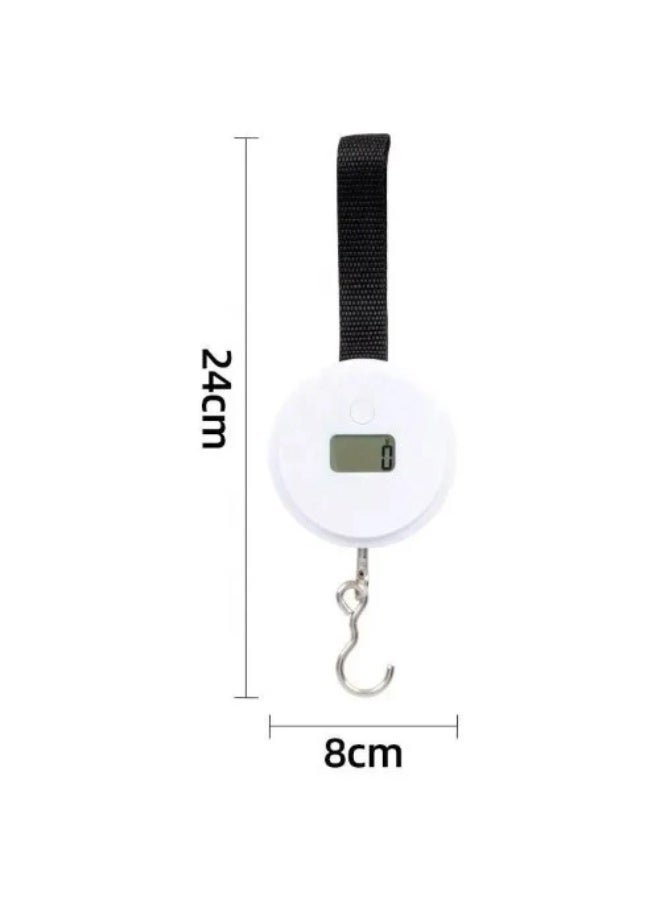 Portable electronic luggage scale 40 kg with LCD screen and metal hook - Image 4