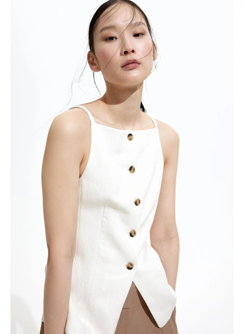 اتش اند ام Tapered-waist waistcoat