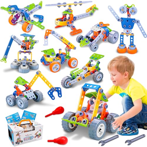 Tsomtto 10 in 1 STEM Toys for 4 5 6 7 8 Year Old Boy Girl Birthday Gifts Building Toys Stem Kits Activities for Kids Ages 48 57 68 Educational Learning Boy Toys Age 35 46 810 Engineering Creative Games - Image 1