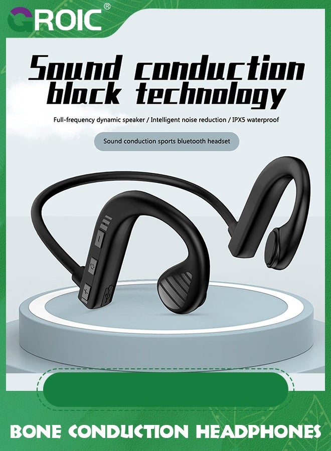 GROIC Open Earbuds, Sports Ear Wireless Long Battery Life Ear, 5.2 Air-Conducted Earphones, True Wireless Earbuds for Running Hiking Driving  - Image 4