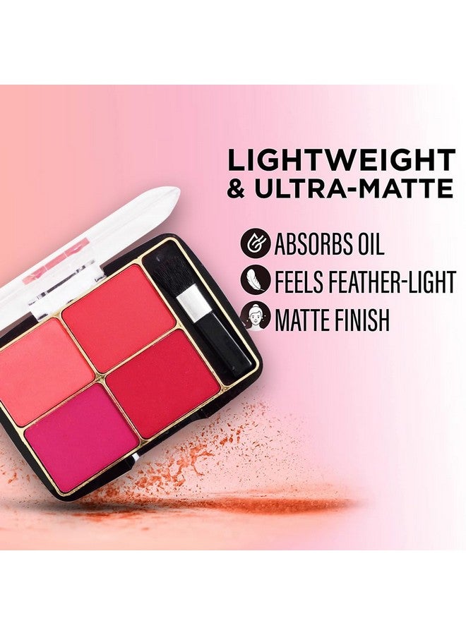 adbeni Fabulous Blusher Palette 14Gm | Matte Natural Glow For Pretty Cheeks | Lightweight, Blendable & Natural Radiance | 100% Vegan | Sweeps On Evenly (Shade-01) - Image 3