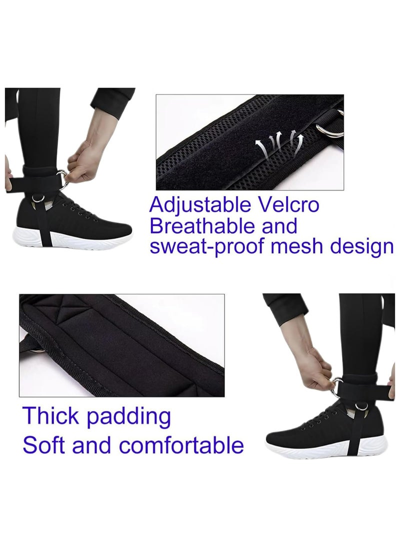 Oasisgalore Adjustable Ankle Straps for Cable Machines - Glute & Lower Body Exercises, Fit for Women & Men  - Image 3