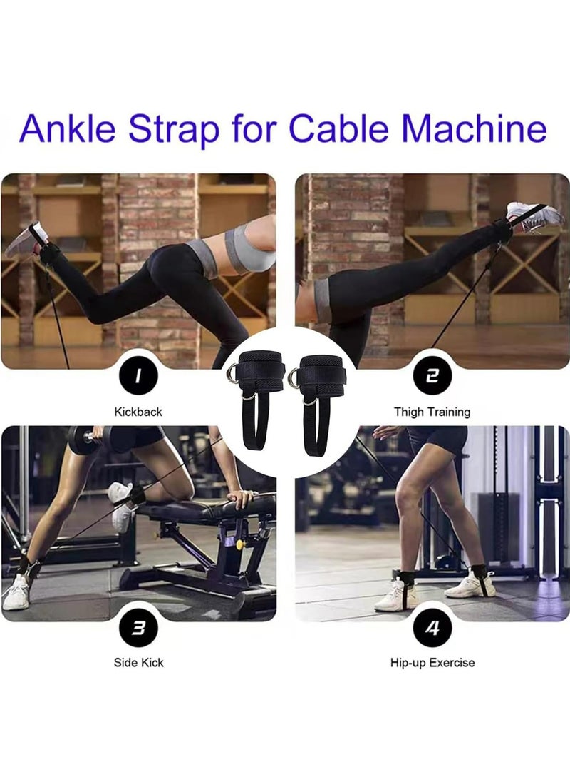 Oasisgalore Adjustable Ankle Straps for Cable Machines - Glute & Lower Body Exercises, Fit for Women & Men  - Image 5