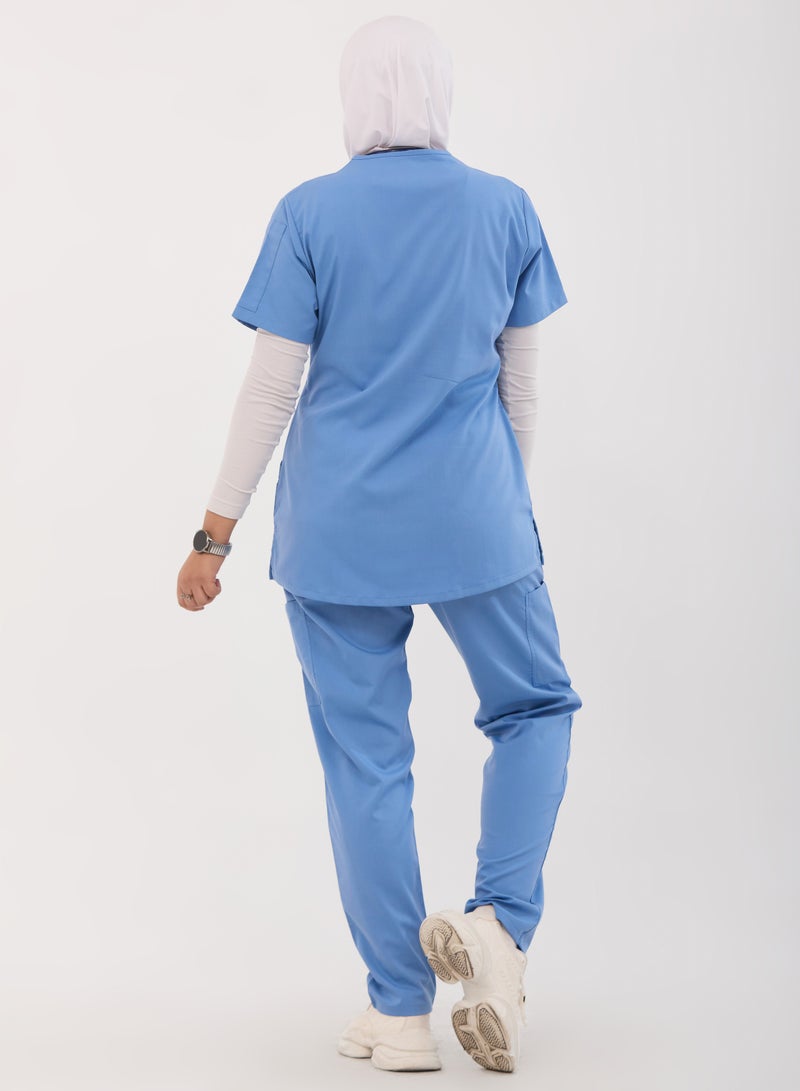 RZ cyan medical scrubs from RZ are comfortable, flexible and elegant - Image 4