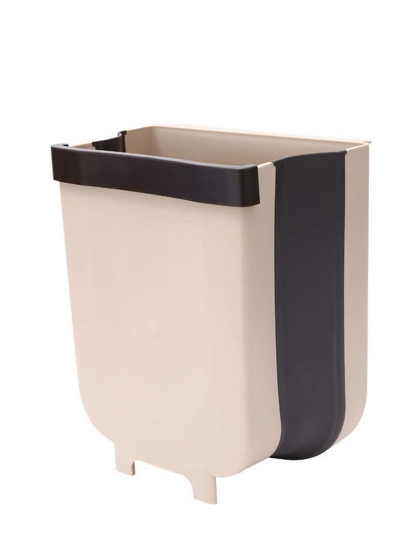 Wall Mounted Collapsible Waste Bin for Kitchen Cabinet Door Hanging Trash Can Hanging Office Bin  - Image 3