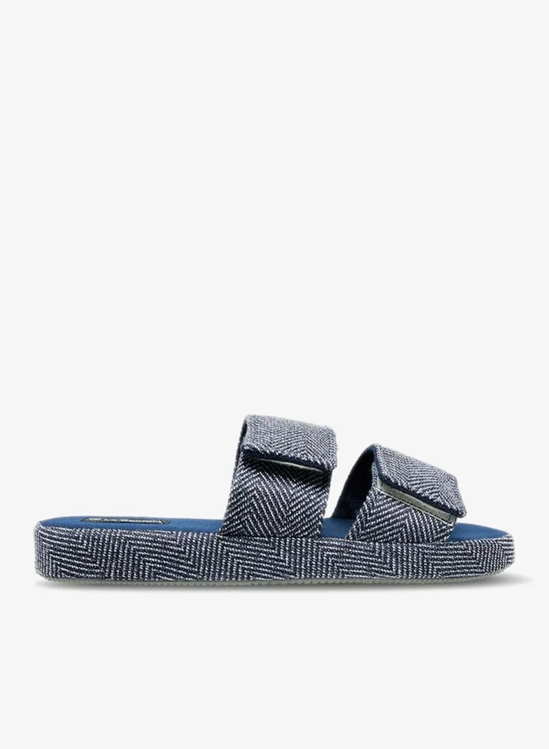 Le Confort Men Hook and Loop Strap Bedroom Slippers