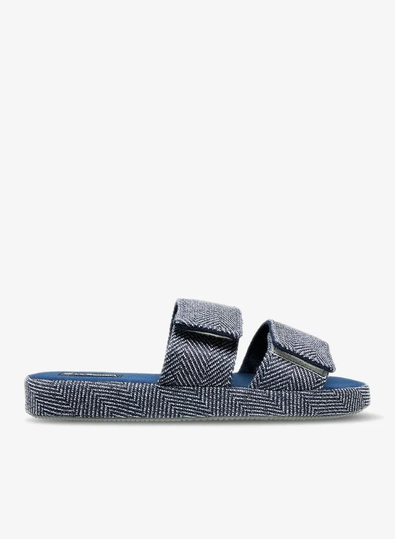 Le Confort Men Hook and Loop Strap Bedroom Slippers