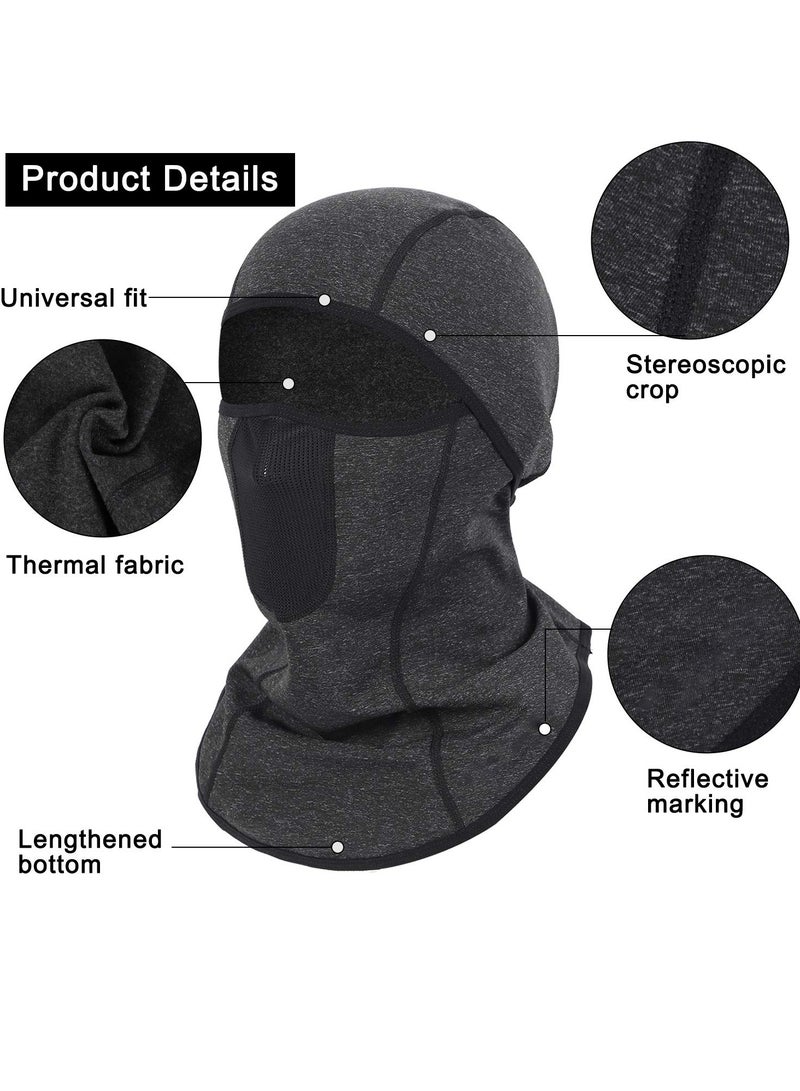 Barakah قناع بالاكلافا شتوي للتزلج، قناع وجه دافئ مقاوم للرياح للرجال والنساء، معدات واقية للطقس البارد من الفليس الحراري للرياضات الخارجية مثل ركوب الدراجات، التزلج، التزلج على الجليد وركوب الدراجات النارية - Image 4