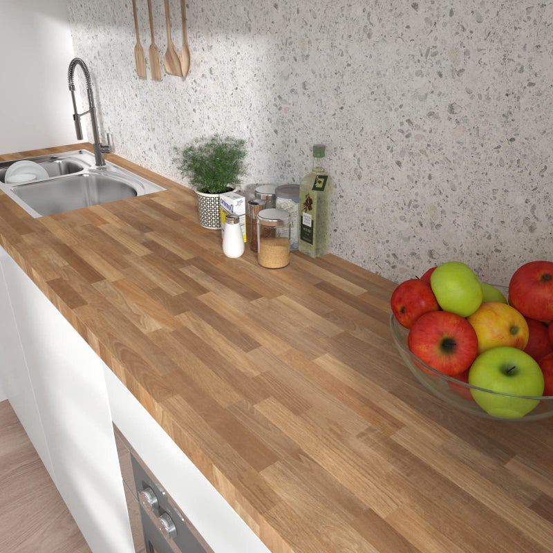 MelunMer Wood Peel and Stick Wallpaper Wood Grain Contact Paper for Cabinets Self Adhesive Removable Wallpaper Faux Wooden Contact Paper for Countertop Decorative Planks Panel 78.7 in L 15.7 in W - Image 2
