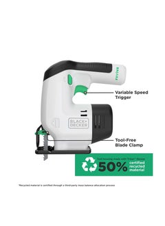 BLACK+DECKER Reviva Cordless 12V Jigsaw with 3 blades REVJ12A3-GB  - Image 2
