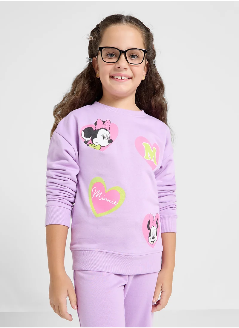 ديزني Minne Mouse Graphic Sweat Shirt