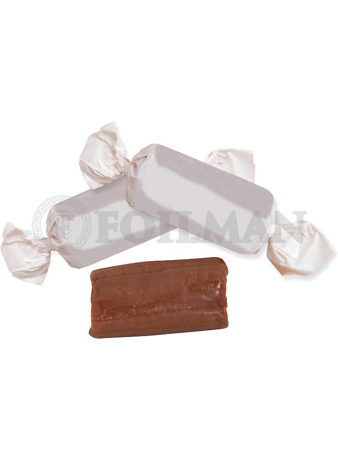 Foilman Twisting Wax Paper (500 Pack) â€“ Best for Wrapping Homemade Candies, Taffy, Chocolate - Fold Easily & Holds the Twist Shape - Biodegradable (Opaque, 4.5â€ X 5.5â€) - Image 3