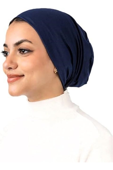Turkish Women's Seamless Bonnet Cap Soft Stretch Cotton Underscarf Hijab Cap Breathable Lightweight Inner Hijab Head Cover Comfortable Everyday Wear for Women and Girls