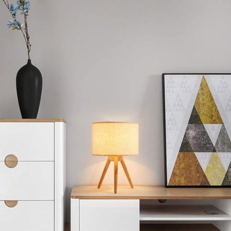 Lamp Bedside 12W 3 Color Desk Lamp Japanese Personality Eye Protection Table Lamp Creative Wood Simple Nordic Art Warm Bedroom Table Lamps - Image 3
