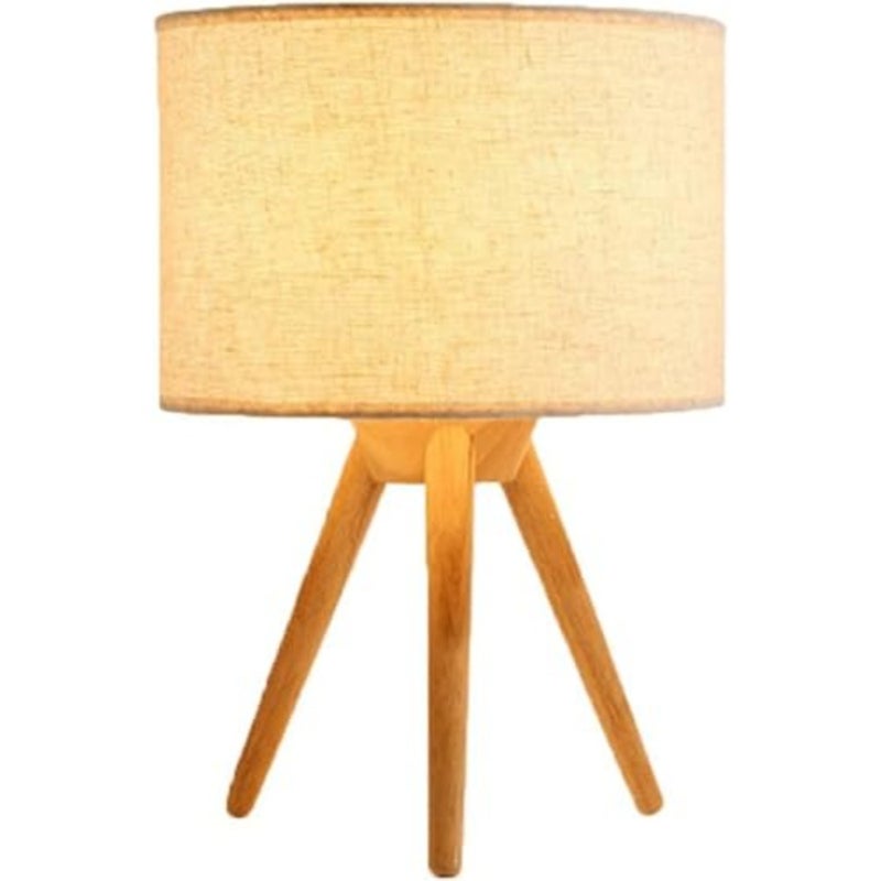 Lamp Bedside 12W 3 Color Desk Lamp Japanese Personality Eye Protection Table Lamp Creative Wood Simple Nordic Art Warm Bedroom Table Lamps - Image 1