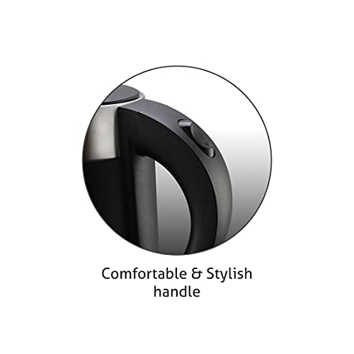 Glen Electric Kettle 800ml, Plastic Clad Stainless Steel, Cordless, 360° Rotation Base, Auto Shutoff, 800W, Kettle for Hot Water & Tea - Black (9004) - Image 2