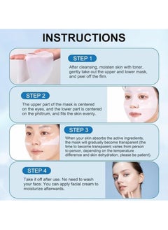 ATRJSZ real deep mask Bio collagen pack of 4 each 34g,Hydrating facial sheet ,Pore minimizing collagen , firming and korean hydrating overnight.  - Image 3