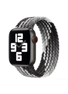 Replacement Strap Nylon Single-turn Braided Watch Band For Apple Watch Ultra 49mm&Watch Ultra 2 49mm / Series 9&8&7 45mm / SE 3&SE 2&6&SE&5&4 44mm / 3&2&1 42mm, Length:145mm Black Chocolate