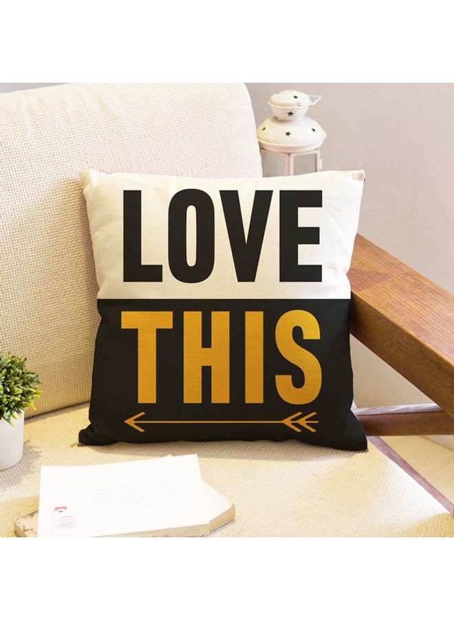 نيبمينينت غطاء وسادة ديكور بطبعة حروف أبجدية بطابع أوروبي متعدد الألوان