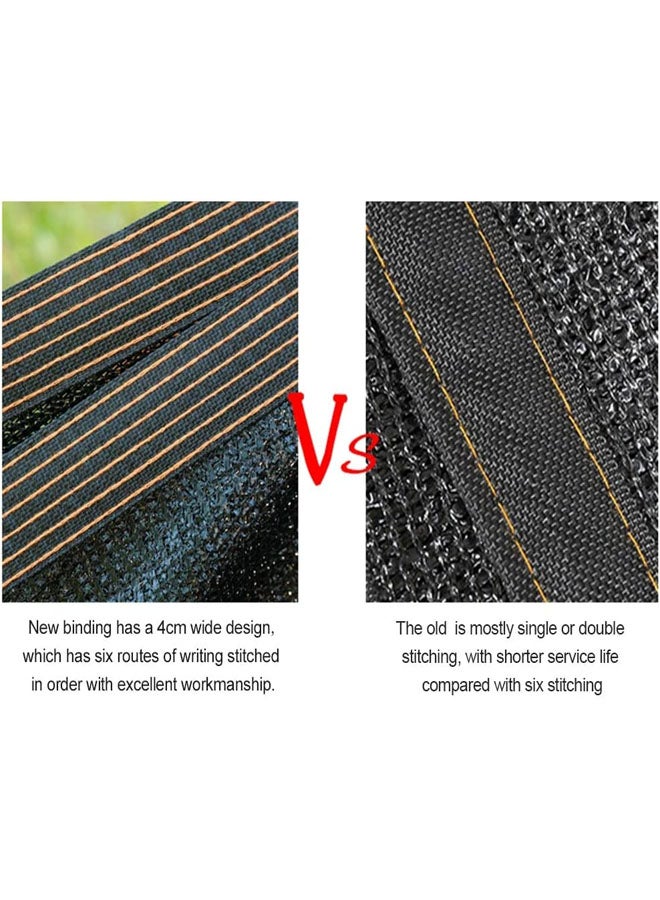 Generic Black Shade Cloth Durable Mesh Tarp Resistant Garden Sun Shade Sunblock Mesh Tarp with Grommets Sunblock Shade Cloth For Greenhouse, Sun Canopies For Patio,Sunscreen Awning Canopy Block Sunshade Cover for Outdoor Patio Garden Backyard  - Image 2