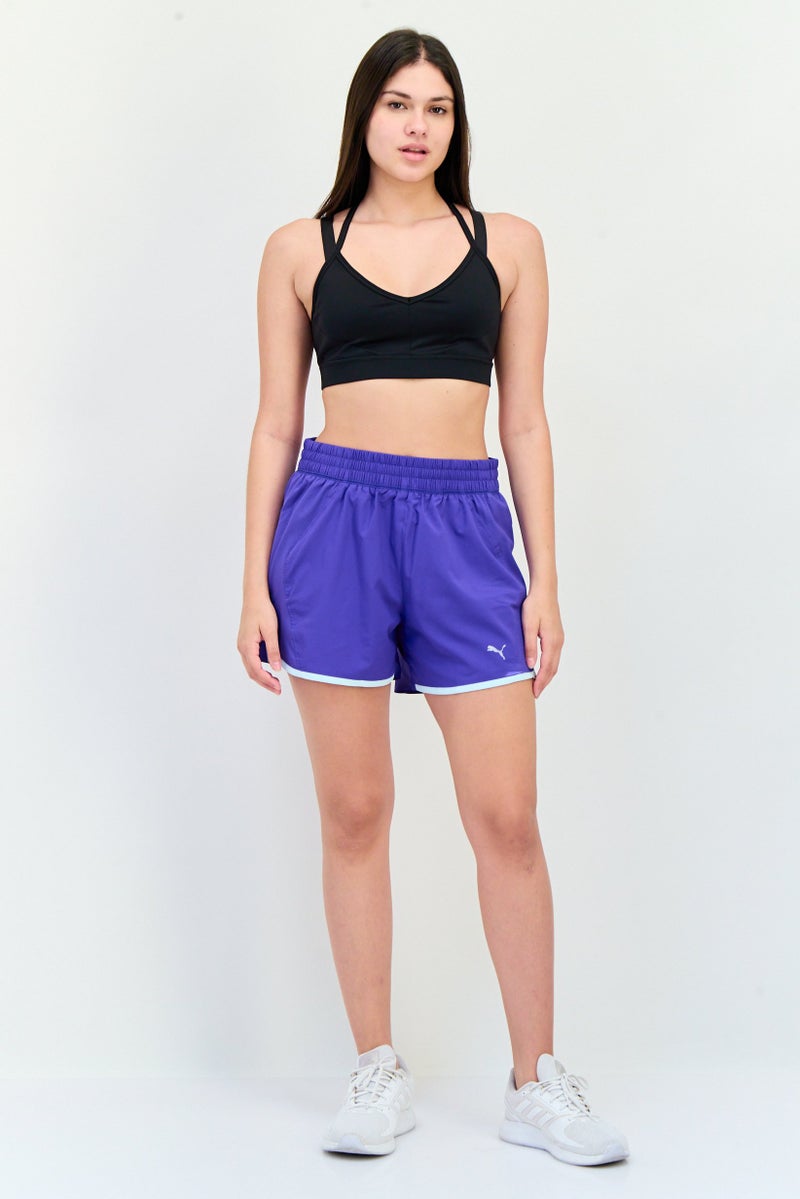 PUMA Women Sportswear Fit Running Shorts, Purple - Image 4