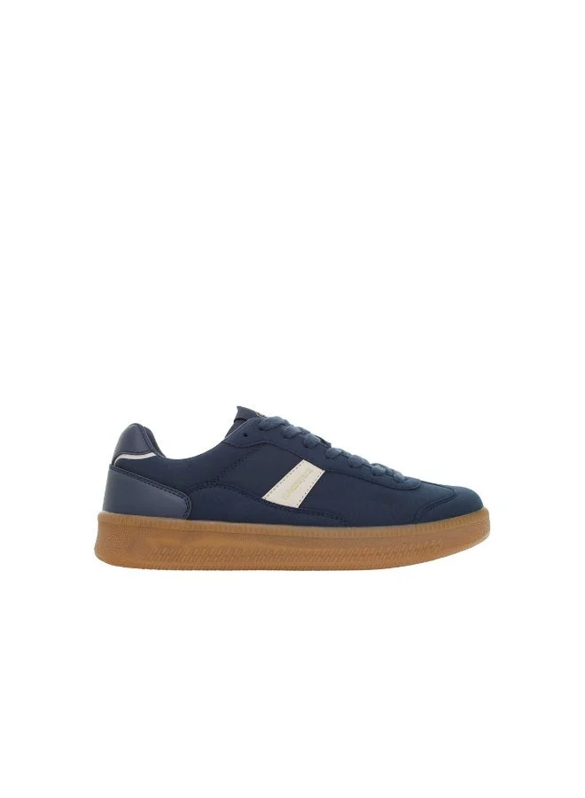 لامبرجاك Lumberjack Fofana Men’s Navy Blue Sneakers – Stylish Lace-Up Casual Shoes for Men with Gum Rubber Sole, Comfortable Everyday Fashion Sneakers