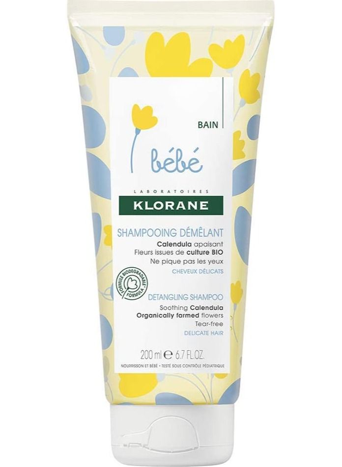 Klorane Baby Detangling Soothing Shampoo with Calendula Organic Flower  - 200ml - Image 1