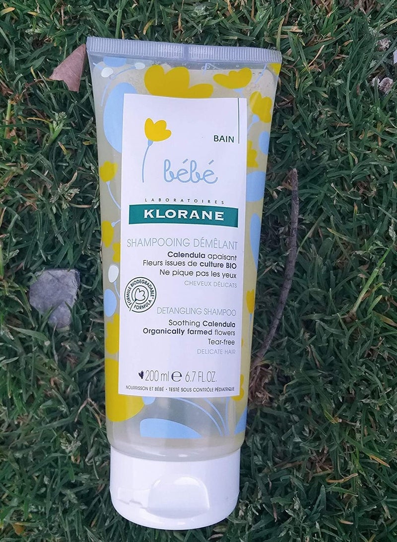 Klorane Baby Detangling Soothing Shampoo with Calendula Organic Flower  - 200ml - Image 3