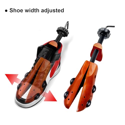 EchoDone Echodo 2 Way Shoe Trees For Men Wooden Shoe Stretcher Adjustable Unisex Shaper Large Size for Men and Women, Wood Shaper Women's Size 10 to 13.5 Man's Size 9 to 13 - Image 4