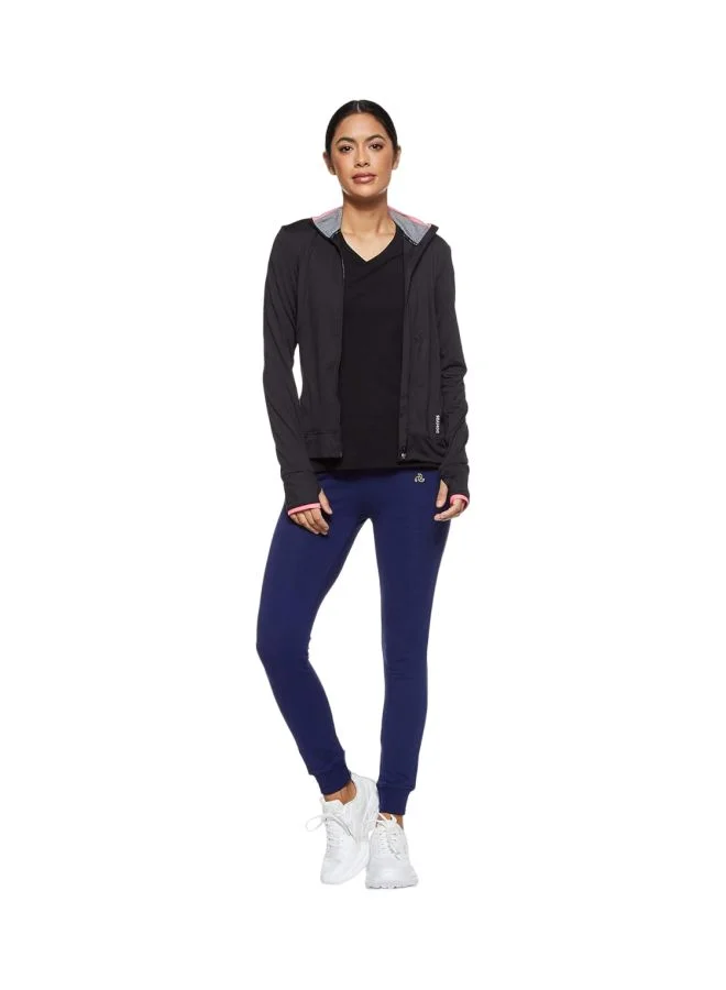 JOCKEY Jockey 1323 Women Super Combed Cotton Elastane French Terry Slim Fit Joggers with Zipper Pockets