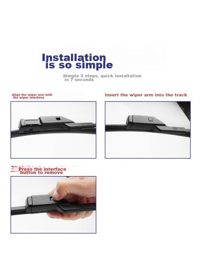 Goodyear Windshield Wiper/wiper Blade For Volkswagen Polo Hatchback (2011-2018 Models) / Cross (2012 Onwards), Original Equipment Manufacturer (oem) - Image 2