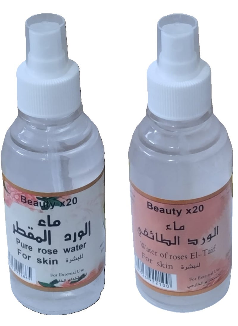 Beauty 2.0 Water Of Roses El-Taif 200 Ml plus Pure Rose Water 200 Ml  - Image 1