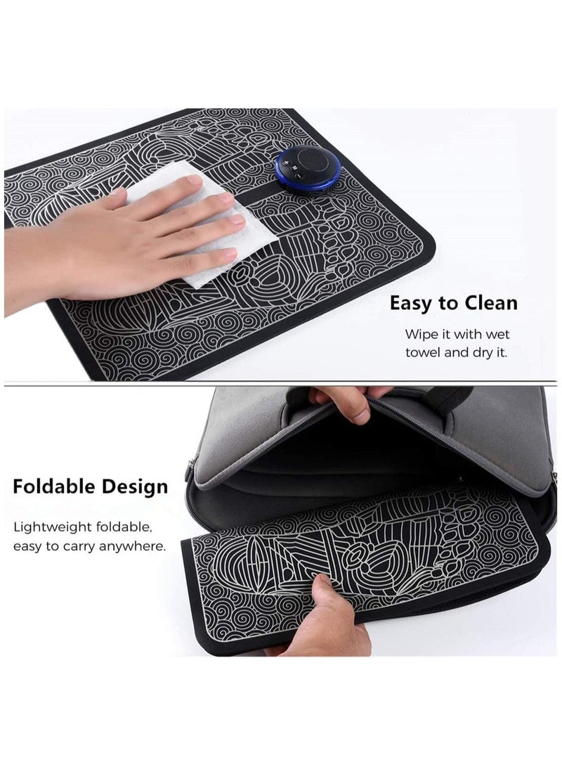 general EMS Foot Massager USB Rechargeable Electric Foot Stimulator Massager 6 Modes 9 Intensity Improves Circulation Relax Stiffness Muscles Relieve Feet and Legs Pain - Image 3